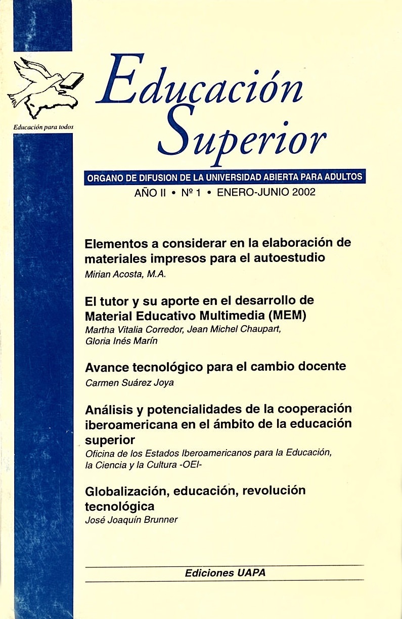 					Ver Núm. 1 (2002): AÑO II •  ENERO-JUNIO
				